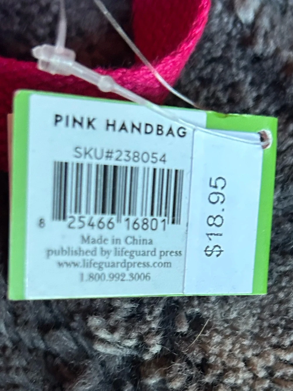 Kate Spade pink handbag dog toy NEW